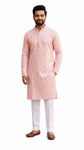 CHICKENKARY KURTA FOR MEN ( PINK)