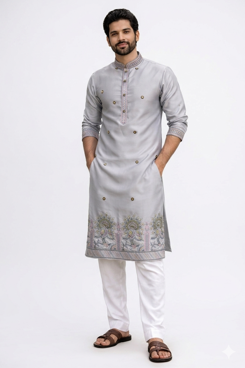 DAMAN EMBROIDED KURTA FOR MEN