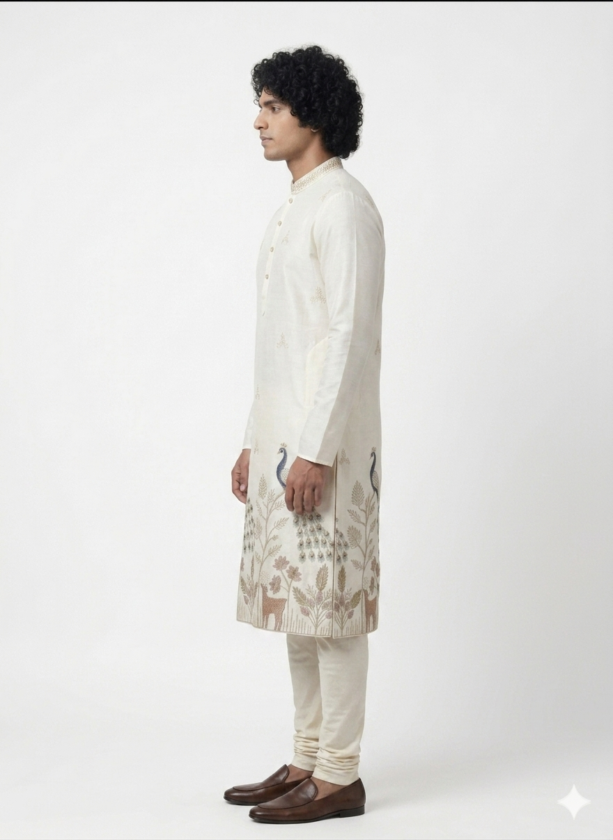 DAMAN EMBROIDED KURTA FOR MEN