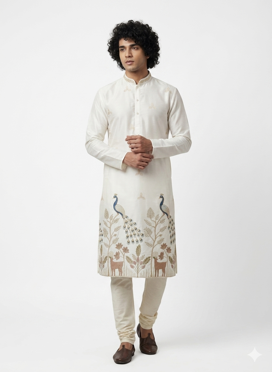 DAMAN EMBROIDED KURTA FOR MEN